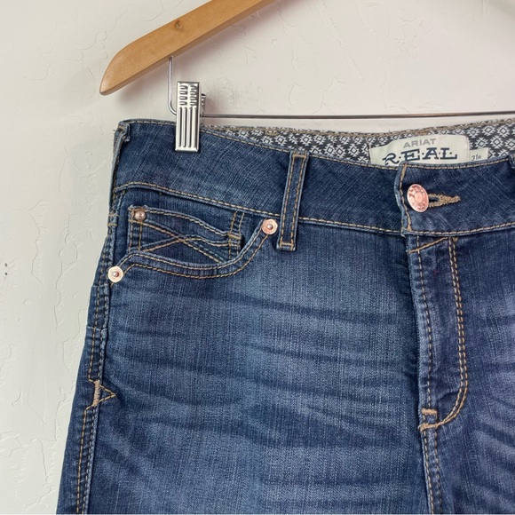 Ariat Women’s R.E.A.L Rosa Dark Wash Mid-Rise Bootcut Jeans Size 31 Regular - Picture 5 of 16